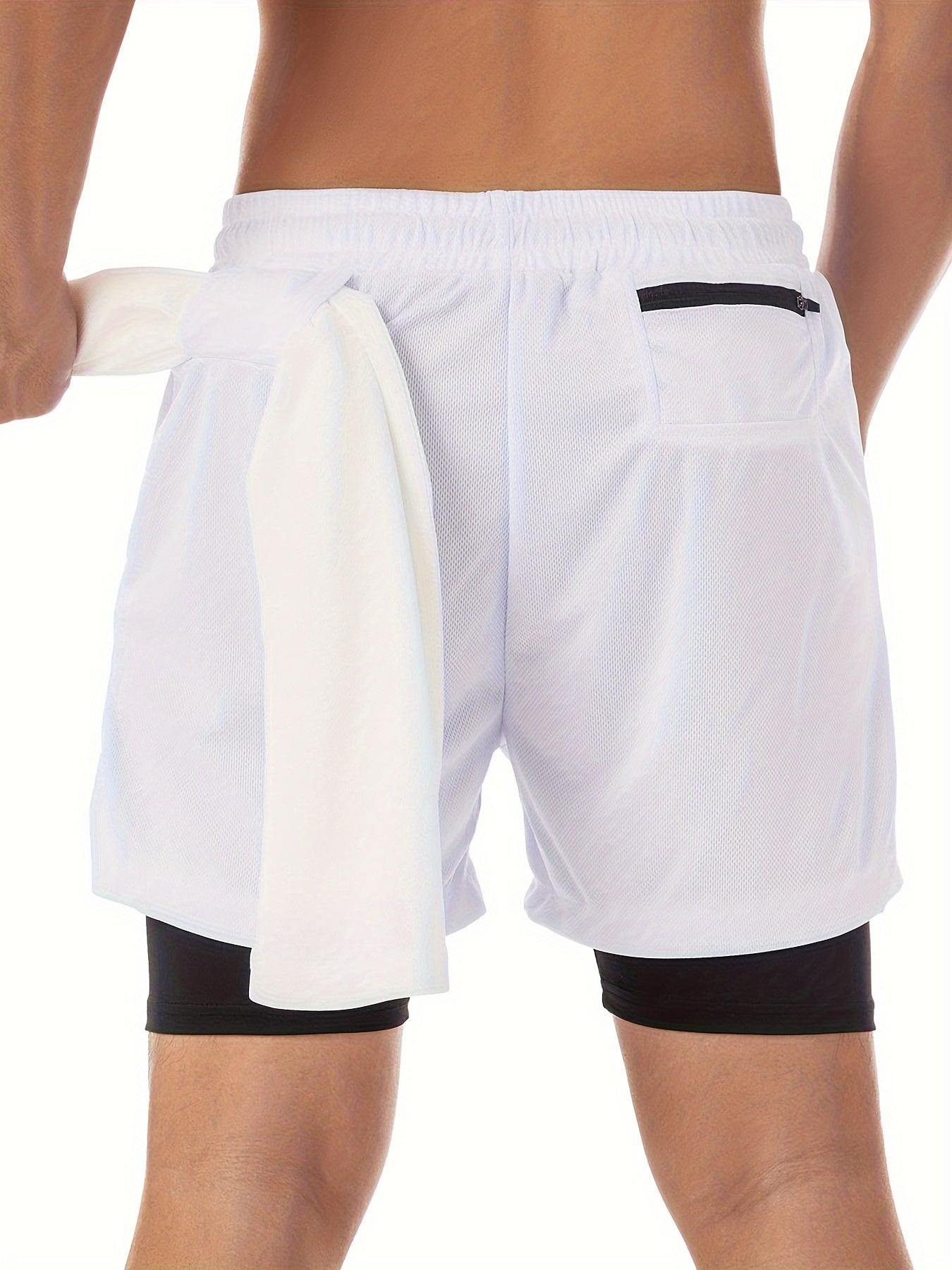 2-Pack Men's Summer Fashion Co-Ord Set - Letter Print Tank Top & 2-In-1 Drawstring Shorts - Chic, Stylish, Breathable, Quick-Drying, Fitness-Friendly, Running-Ready, Training-Approved Sportswear for Active Men